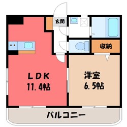 古河駅 徒歩7分 1階の物件間取画像